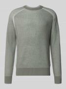 BOSS Orange Regular Fit Strickpullover aus Schurwoll-Mix Modell 'AKAJE...