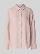 Samsøe Samsøe Regular Fit Leinenbluse mit Hemdblusenkragen Modell 'SAN...