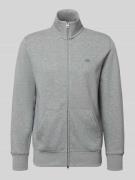 Gant Regular Fit Sweatjacke mit Stehkragen Modell 'Gield' in Mittelgra...