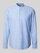 Marc O'Polo Regular Fit Freizeithemd mit Stehkragen in Bleu, Größe S