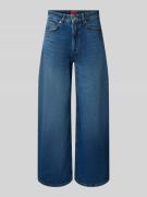 HUGO Regular Fit Wide Leg Jeans aus reiner Baumwolle Modell 'Geredith'...