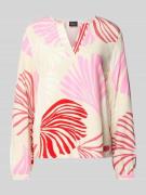 s.Oliver BLACK LABEL Regular Fit Langarmbluse aus reiner Viskose in Ro...