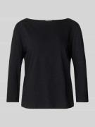 s.Oliver RED LABEL Regular Fit 3/4-Shirt aus reiner Baumwolle in BLACK...