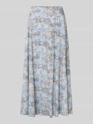 Staud Midirock mit Nahtreißverschluss Modell 'Axel' in Hellblau, Größe...