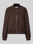 Vila Regular Fit Bomberjacke mit Stehkragen Modell 'Papaya' in Dunkelb...