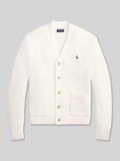 Polo Ralph Lauren Regular Fit Strickjacke aus reiner Baumwolle in Offw...