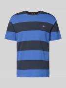 Gant Regular Fit T-Shirt mit Logo-Print Modell 'BAR' in Blau, Größe 4X...