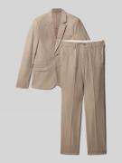 Standar Slim Fit Anzug mit Viskose-Anteil in Beige, Größe 140
