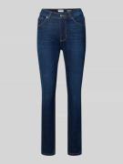 Jake*s Casual Slim Fit Jeans im 5-Pocket-Design in Dunkelblau Melange,...