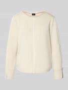 s.Oliver BLACK LABEL Regular Fit Sweatshirt mit Kontrastnähten in Beig...