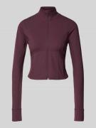 Fabletics Slim Fit Jacke mit Stehkragen Modell 'Storm' in Bordeaux, Gr...