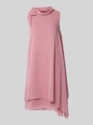 Vera Mont Relaxed Fit Kleid mit Stehkragen in Rosa, Größe 36