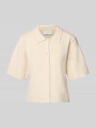Neo Noir Regular Fit Hemdbluse mit Woll-Anteil Modell 'Cunna' in Beige...