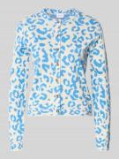 Vila Regular Fit Cardigan mit Viskose-Anteil Modell 'Mayas' in Blau, G...