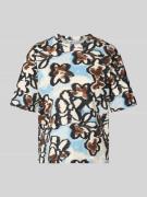 JAKE*S STUDIO WOMAN T-Shirt aus reiner Baumwolle in Bleu, Größe L