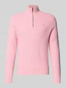 Polo Ralph Lauren Regular Fit Troyer aus reiner Baumwolle in Hellrosa,...
