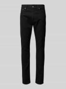 Levi's® Tapered Fit Jeans Modell '512' in Black, Größe 32/32