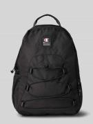 CHAMPION Rucksack mit Label-Patch in Black, Größe 1