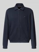 Tommy Hilfiger Regular Fit Sweatjacke aus reiner Baumwolle in Marine, ...