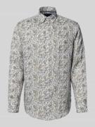 Christian Berg Men Regular Fit Leinenhemd aus reinen Leinen in Sand, G...