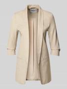 Only Regular Fit Longblazer mit 3/4-Ärmeln Modell 'ELLY' in Sand Melan...