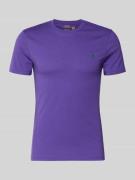 Polo Ralph Lauren Regular Fit T-Shirt aus reiner Baumwolle in Lila, Gr...