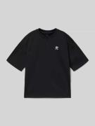 adidas Originals T-Shirt aus reiner Baumwolle in Black, Größe 140
