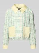 Marc Cain Regular Fit Blazer mit Fransen in Rose, Größe 34