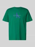 Calvin Klein Jeans T-Shirt mit Label-Print und Rundhalsausschnitt in D...