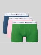Tommy Hilfiger Slim Fit Trunks aus Baumwoll-Mix im 3er-Pack in Mint, G...