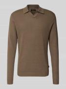 Jack & Jones Premium Regular Fit Poloshirt in Strick-Optik Modell 'Ril...