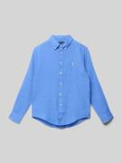 Polo Ralph Lauren Teens Regular Fit Freizeithemd aus Leinen in Bleu, G...