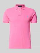 Polo Ralph Lauren Slim Fit Poloshirt aus reiner Baumwolle in Pink, Grö...