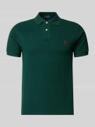 Polo Ralph Lauren Slim Fit Poloshirt aus reiner Baumwolle in Dunkelgru...
