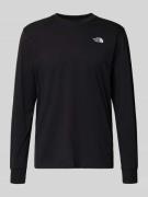 The North Face Longsleeve mit Label-Stitching in Black, Größe L