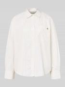 Calvin Klein Jeans Relaxed Fit Bluse mit Brusttasche und Label-Stitchi...