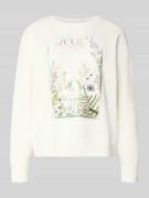 Christian Berg Woman Boxy Fit Sweatshirt mit O-Neck und Blumen Print i...