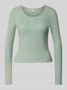 Only Slim Fit Langarmshirt aus Bio-Baumwoll-Mix Modell 'TENNA LIFE' in...