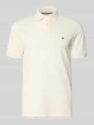 Tommy Hilfiger Regular Fit Poloshirt aus Baumwoll-Mix in Ecru, Größe L