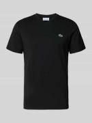 Lacoste Regular Fit T-Shirt aus reiner Baumwolle in Black, Größe L