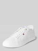 Tommy Hilfiger Low Top Sneaker aus echtem Leder in Weiss, Größe 40