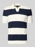 OLYMP Level Five Slim Fit Poloshirt aus Baumwoll-Mix in Strick-Optik i...