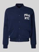 Polo Ralph Lauren Regular Fit College-Jacke aus Baumwoll-Mix in Marine...