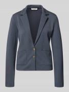 Christian Berg Woman Sweatblazer mit Taschen und Revers in Dunkelgrau,...