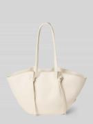 Seidenfelt Shopper mit Label-Detail Modell 'RYD' in Offwhite, Größe 1