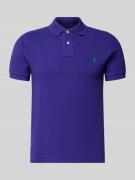 Polo Ralph Lauren Slim Fit Poloshirt aus reiner Baumwolle in Violett, ...