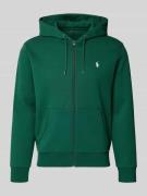 Polo Ralph Lauren Regular Fit Sweatjacke aus Baumwoll-Mix in Dunkelgru...