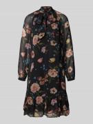 Oui Knielanges Kleid mit Schluppe in Black, Größe 34