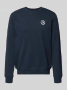 Blend Regular Fit Pullover mit Logo-Stitching Modell 'Kane' in Marine,...