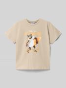 Mayoral T-Shirt aus reiner Baumwolle in Stein, Größe 104